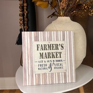 Farmer’s Market Decorative Sign